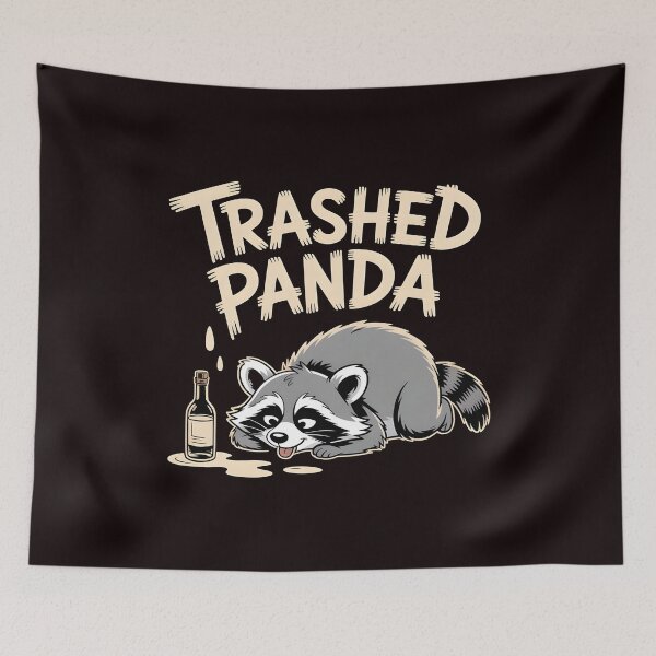 Item preview, Trashed Panda Drunk Raccoon – Internet Raccoon Meme Humor designed and sold by Redgiant87x.