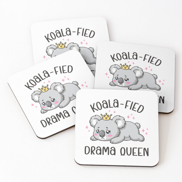 Item preview, Koala-Fied Drama Queen - Cute Emotional Koala Pun Illustration designed and sold by Brogress Project.