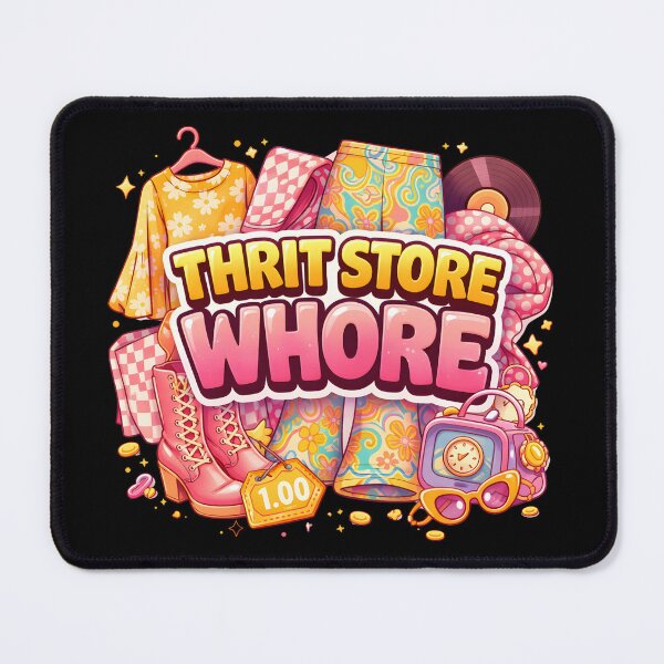 Item preview, Thrift Store Whore retro second hand shop designed and sold by NitRes.