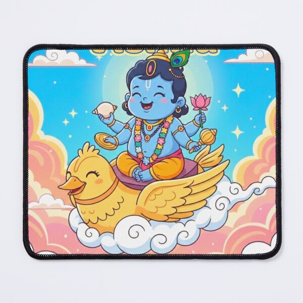 Item preview, Vishnu flying in the sky as a child T shirt designed and sold by BabyGodTs.