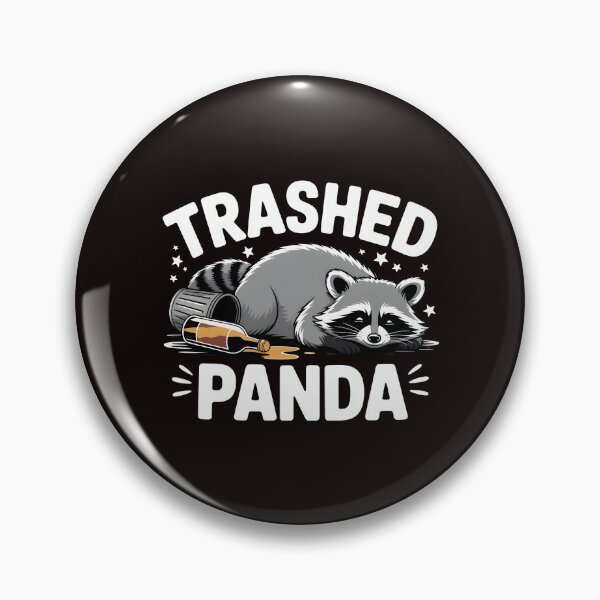 Item preview, Trashed Panda Drunk Raccoon – Funny Animal Chaos Meme designed and sold by Redgiant87x.