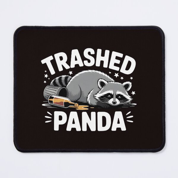 Item preview, Trashed Panda Drunk Raccoon – Funny Animal Chaos Meme designed and sold by Redgiant87x.