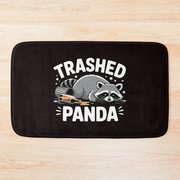Item preview, Trashed Panda Drunk Raccoon – Funny Animal Chaos Meme designed and sold by Redgiant87x.