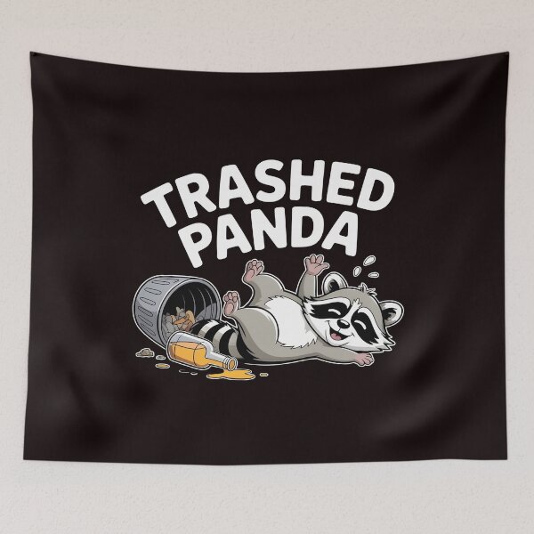 Item preview, Trashed Panda Drunk Raccoon – Playful Trash Panda Meme Design designed and sold by Redgiant87x.