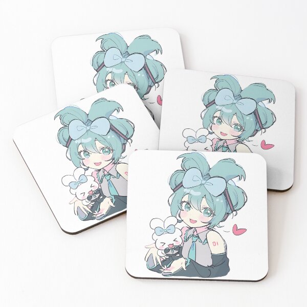 Item preview, Hatsune Miku with Bunny Plushie | Kawaii Style designed and sold by Fiki Star.
