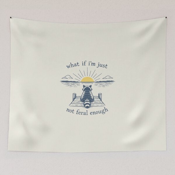 Item preview, Funny Raccoon - What If I'm Not Enough Meme designed and sold by msmeylin.