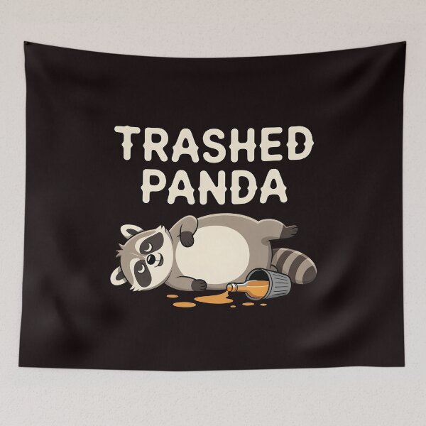 Item preview, Trashed Panda Drunk Raccoon – Ultimate Raccoon Meme Shirt designed and sold by Redgiant87x.
