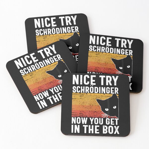 Item preview, Nice Try Schrodinger Now You Get In The Box Vintage Cat Idea designed and sold by BrittaMichele.
