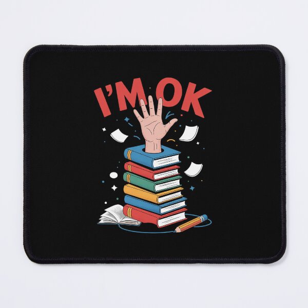 Item preview, Reading Books Librarian Reader Nerd I'm Ok School Teacher  designed and sold by CombatTask.