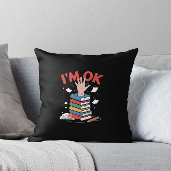 Item preview, Reading Books Librarian Reader Nerd I'm Ok School Teacher  designed and sold by CombatTask.