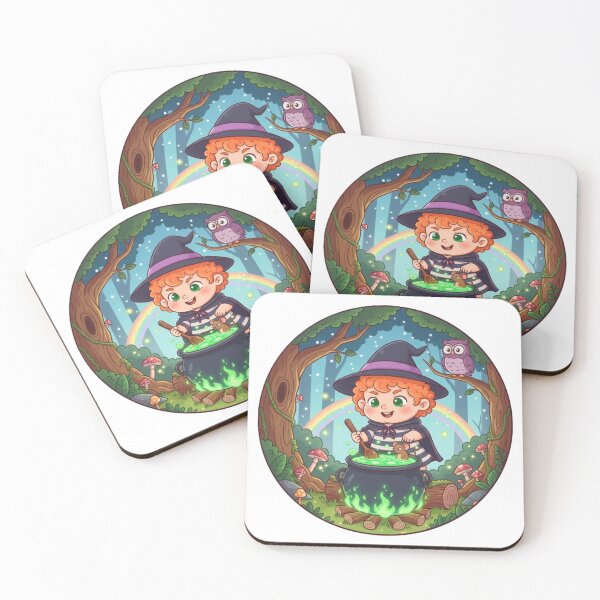 Item preview, Cartoon Witch In the woods, Brewing up Magic designed and sold by BabyGodTs.