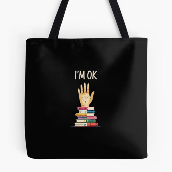 Item preview, Reading Books Librarian Reader Nerd I'm Ok Teacher School  designed and sold by CombatTask.