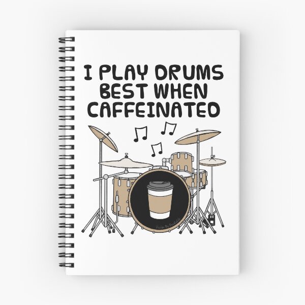 Item preview, I Play Drums Best When Caffeinated, Drummer Coffee Funny designed and sold by doodlerob.