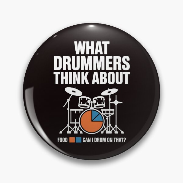 Item preview, What Drummers Think About – Drumming & Percussion Humor designed and sold by Redgiant87x.
