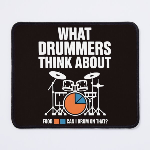Item preview, What Drummers Think About – Drumming & Percussion Humor designed and sold by Redgiant87x.
