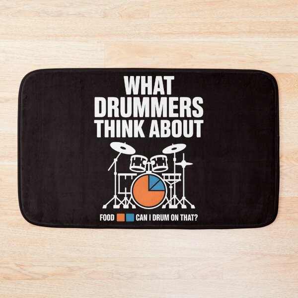 Item preview, What Drummers Think About – Drumming & Percussion Humor designed and sold by Redgiant87x.