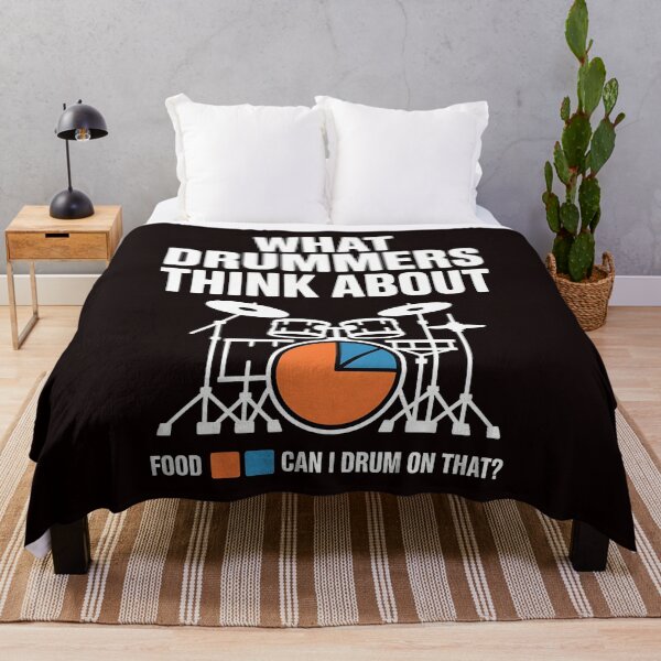 Item preview, What Drummers Think About – Drumming & Percussion Humor designed and sold by Redgiant87x.