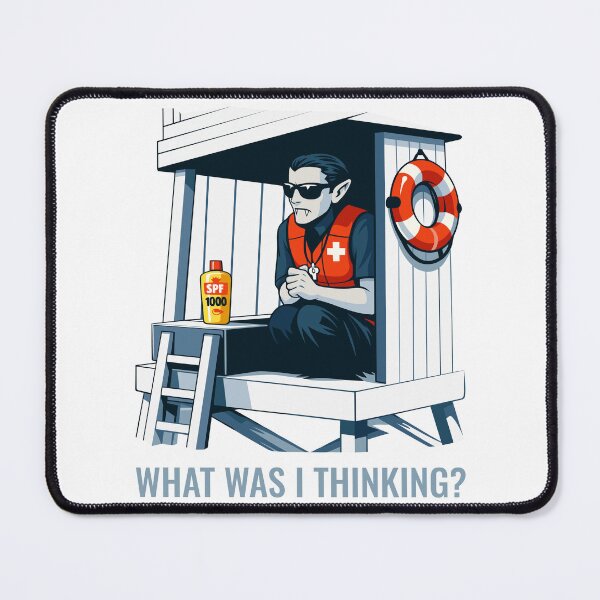 Item preview, Vampire Lifeguard – What Was I Thinking? designed and sold by Weasel Graphix.