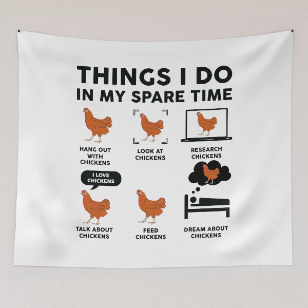 Item preview, Things I Do In My Spare Time Funny Chicken Lover designed and sold by LounisArt.