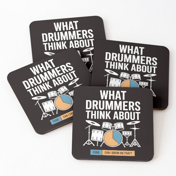 Item preview, What Drummers Think About – Marching Band & Drumline Vibes designed and sold by Redgiant87x.