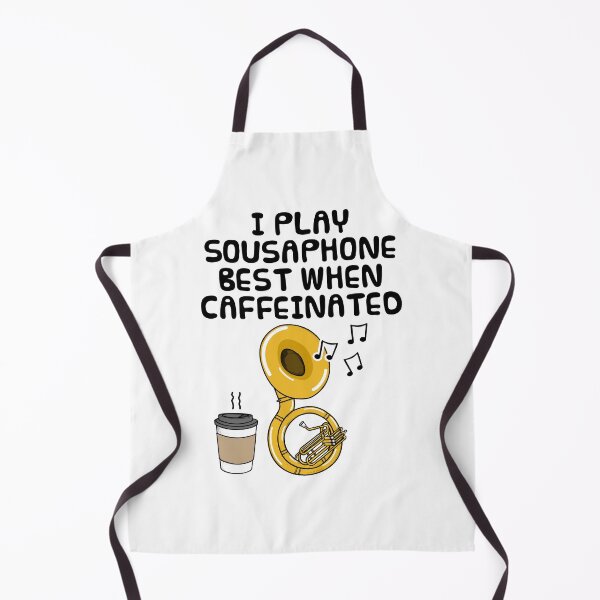 Item preview, I Play Sousaphone Best When Caffeinated, Brass Musician Funny designed and sold by doodlerob.