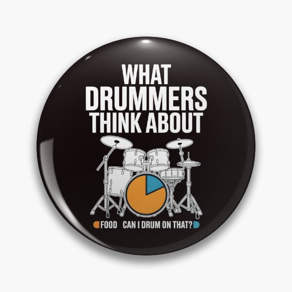 Item preview, What Drummers Think About – Rock Band Drummer Humor designed and sold by Redgiant87x.