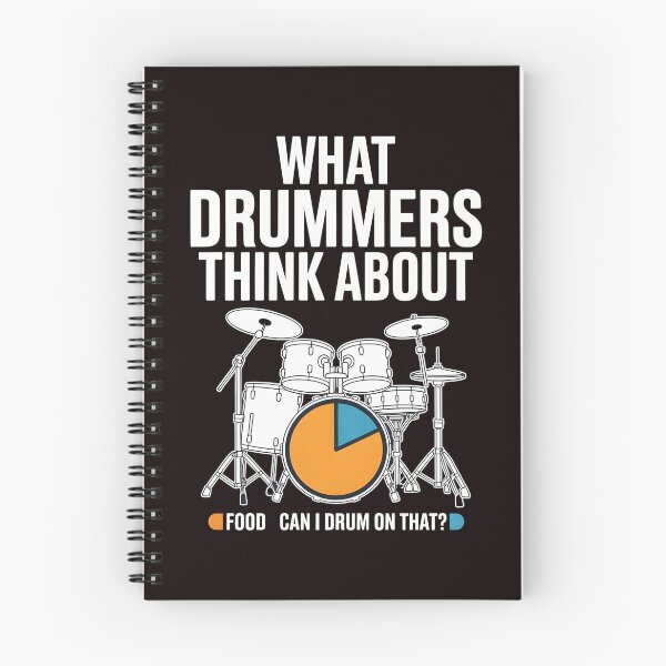 Item preview, What Drummers Think About – Rock Band Drummer Humor designed and sold by Redgiant87x.