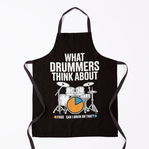 Item preview, What Drummers Think About – Rock Band Drummer Humor designed and sold by Redgiant87x.