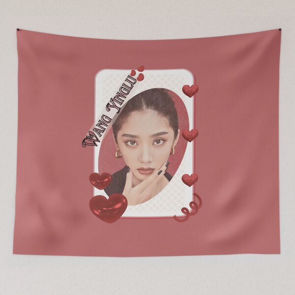 Item preview, Wang Yinglu (王莹璐) Portrait Chinese Actress Art Chinese Celebrity Illustration portrait illustration Red Aesthetic Collage Design designed and sold by AJUNICE STUDIO.