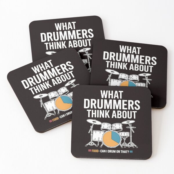 Item preview, What Drummers Think About – Percussionist Funny Design designed and sold by Redgiant87x.