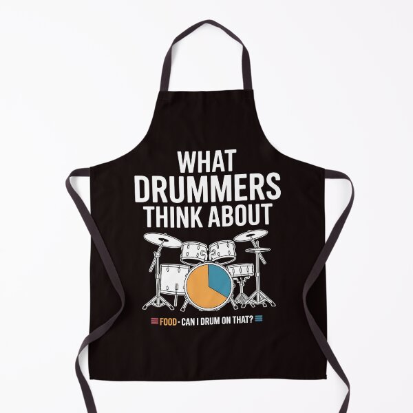 Item preview, What Drummers Think About – Percussionist Funny Design designed and sold by Redgiant87x.