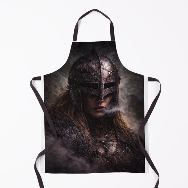 Item preview, Nordic warrior amid smoke and steel designed and sold by Alma fortalecida1.