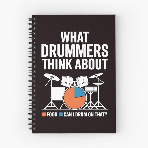 Item preview, What Drummers Think About – Funny Drumming Mindset designed and sold by Redgiant87x.