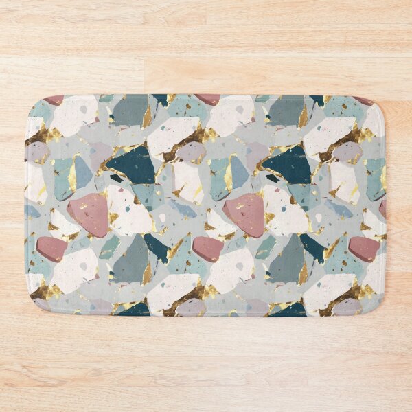 Item preview, Chic Pastel Terrazzo - Pink, Mint & Gold Pattern designed and sold by Prismatect.