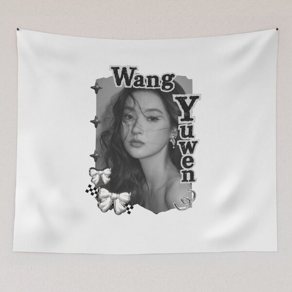 Item preview, Wang Yuwen (王玉雯) Chinese Actress Art Chinese Celebrity Illustration Black and White Collage Digital Art Portrait designed and sold by AJUNICE STUDIO.