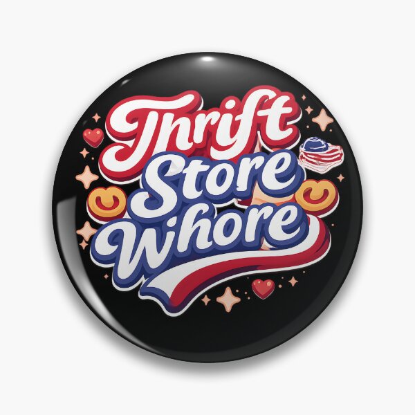 Item preview, Thrift Store Whore retro second hand shop designed and sold by NitRes.