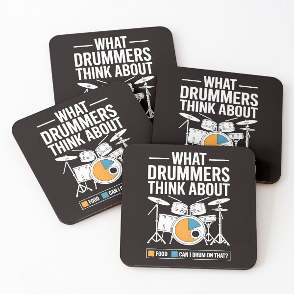 Item preview, What Drummers Think About – Marching Band Percussion Humor designed and sold by Redgiant87x.