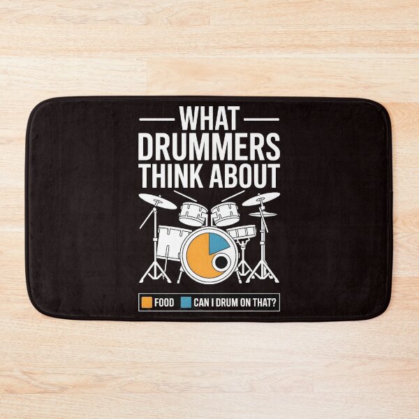 Item preview, What Drummers Think About – Marching Band Percussion Humor designed and sold by Redgiant87x.
