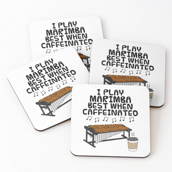 Item preview, I Play Marimba Best When Caffeinated, Percussionist Funny designed and sold by doodlerob.