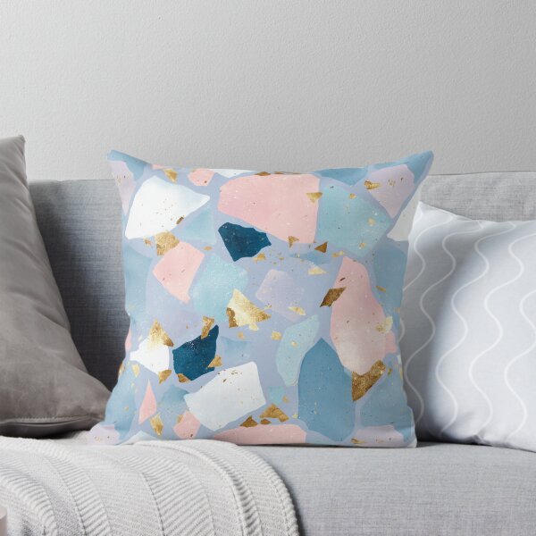 Item preview, Luxe Pastel Terrazzo with Gold Flakes Pattern designed and sold by Prismatect.