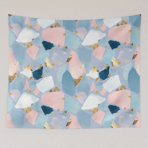 Item preview, Luxe Pastel Terrazzo with Gold Flakes Pattern designed and sold by Prismatect.