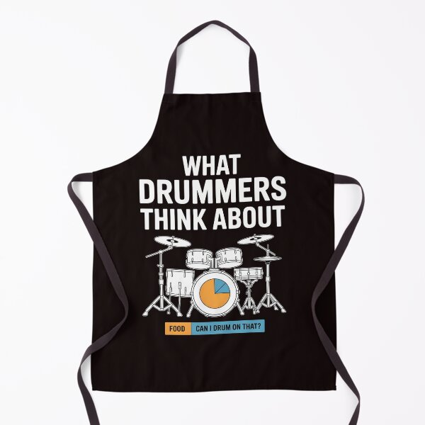 Item preview, What Drummers Think About – Drumming Addiction Joke designed and sold by Redgiant87x.