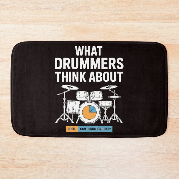 Item preview, What Drummers Think About – Drumming Addiction Joke designed and sold by Redgiant87x.