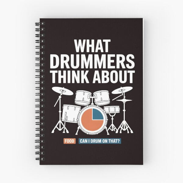 Item preview, What Drummers Think About – Funny Percussion Quote Design designed and sold by Redgiant87x.