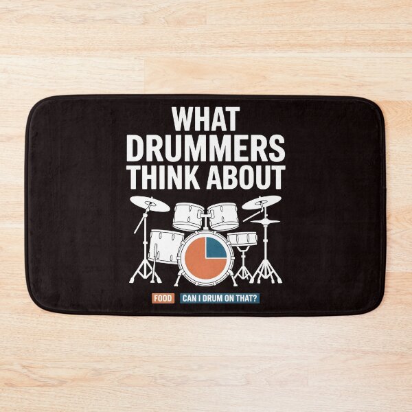 Item preview, What Drummers Think About – Funny Percussion Quote Design designed and sold by Redgiant87x.