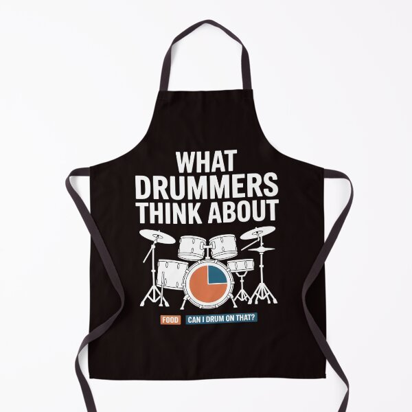 Item preview, What Drummers Think About – Funny Percussion Quote Design designed and sold by Redgiant87x.