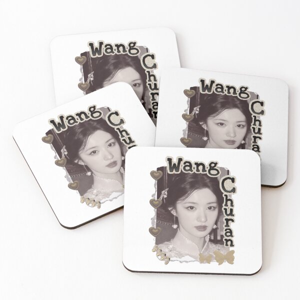 Item preview, Wang Churan (王楚然) Chinese Actress Art Chinese Celebrity Illustration Scrapbook Collage Cozy Y2K Vintage Design designed and sold by HELL0WBELLO.
