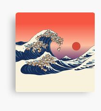 The Great Wave of Shiba Inu Canvas Print