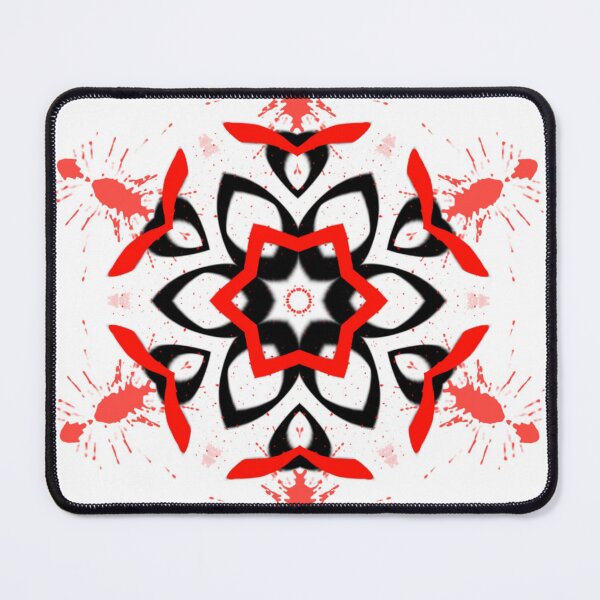 Item preview, Dark Red Rorschach Inkblot Mandala - Blood Splatter Gothic Horror Abstract designed and sold by titrollart.