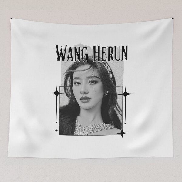 Item preview, Wang Herun (王鹤润)Chinese Actress Art Chinese Celebrity IllustrationScrapbook Collage Cozy Y2K Vintage Design designed and sold by HELL0WBELLO.